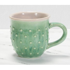 Ceramic Bisque Hobnail Mug